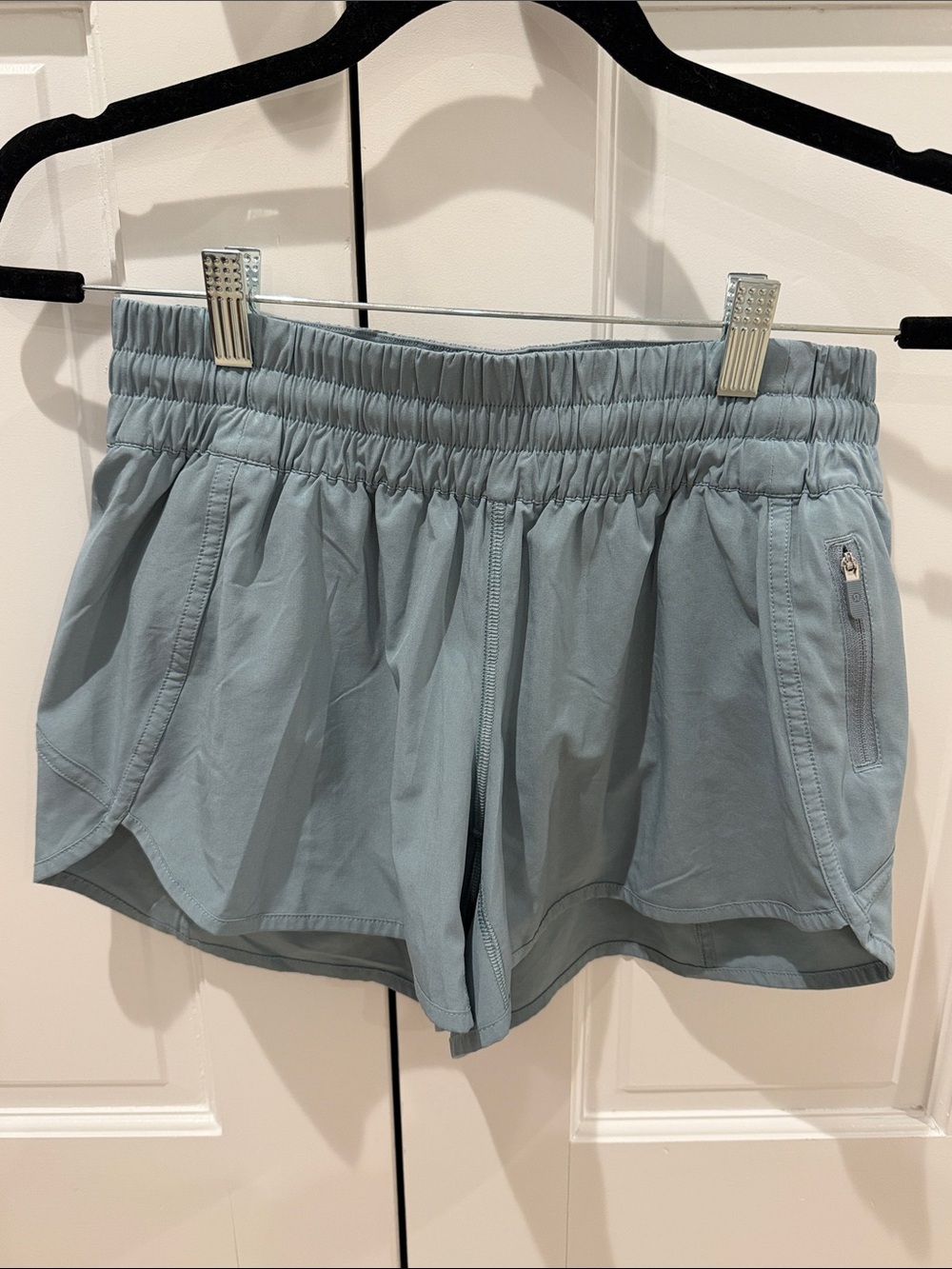 lululemon athletica Light Blue Athletic Running Shorts size 8